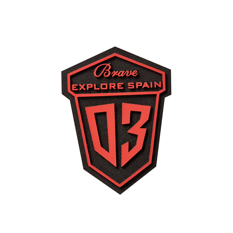 Embossed logos 